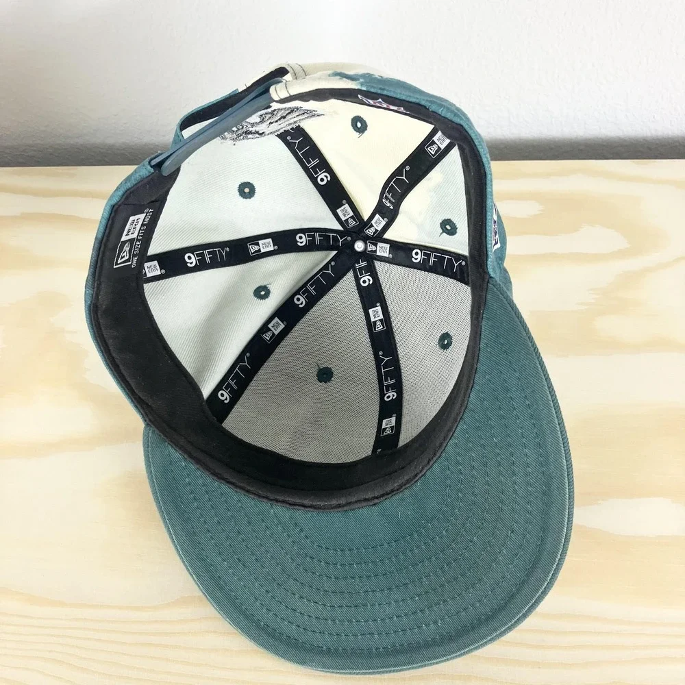 Philadelphia Eagles‎ Hat Cap Snap Back Mens One Size Green NFL Football New Era